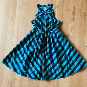 Anthropologie Girls from Savoy striped sleeveless dress